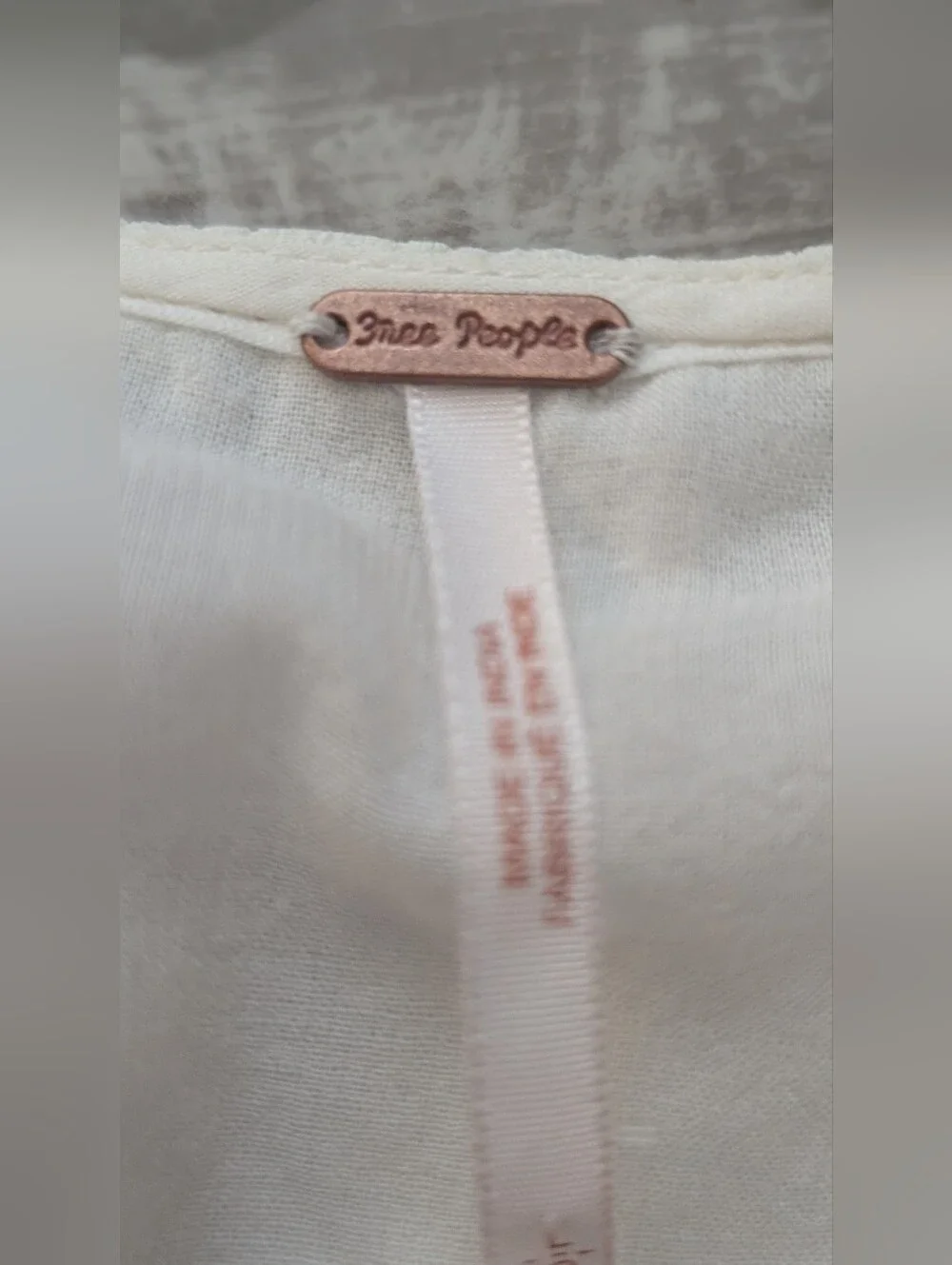 Free People White Halter Crop Top with Silver and Rose-Gold Sequin Fringe - Picture 11 of 13